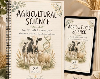 WA Year 12 Agricultural Science ATAR Study Notes, Units 3–4 Printable PDF