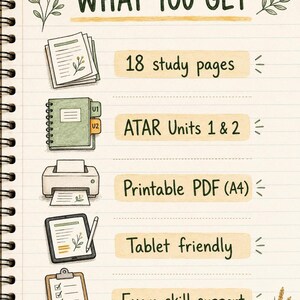 Year 11 Agricultural Science ATAR Study Notes: 18 Hand-Drawn Pages, Printable PDF
