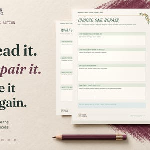 Read it. Repair it. Use it again. Three real Feedback Action Toolkit pages show recording a comment, choosing one repair and applying feedback in the next task.