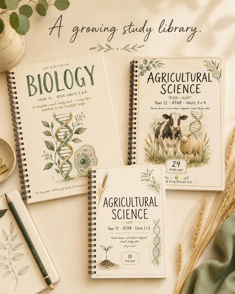 WA Year 12 Agricultural Science ATAR Study Notes, Units 3–4 Printable PDF