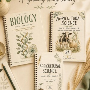 Year 11 Agricultural Science ATAR Study Notes: 18 Hand-Drawn Pages, Printable PDF