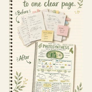 Year 11 Biology ATAR Study Notes: 16 Hand-Drawn Pages, Printable PDF