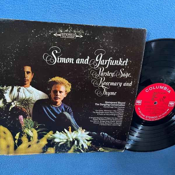 Vintage, Simon and Garfunkel - "Parsley, Sage, Rosemary, and Thyme ", Vinyl LP, Record Album, Original First Press, Homeward Bound, Patterns