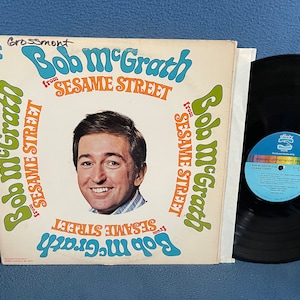 Vintage, &quot;Bob McGrath From Sesame Street&quot;. Vinyl LP, Record Album, Jim Henson, Frank Oz, Original 1970 First Press, Groovin On The SUnshine
