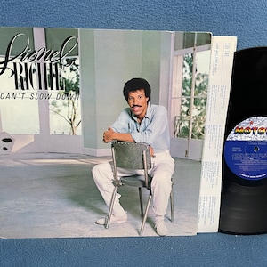 Vintage, Lionel Richie &quot;Can’t Slow Down&quot; Vinyl LP Record Album, Original First Press, The Commodores, All Night Long, Funk Soul