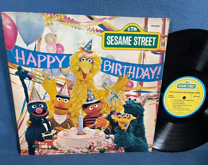 RARE Vintage sesame Street Happy Birthday Vinyl - Etsy