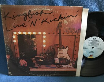 Vintage, KIngfish - "Live 'N' Kickin'" Vinyl LP Record Album Original First Press, Grateful Dead, Bob Weir, Mule Skinner Blues