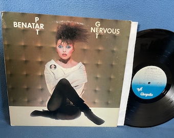 Vintage, Pat Benatar - Get Nervous" Vinyl LP, Record Album,1982 Original Press, Pop Rock, Diva, Shadows Of The Night, Looking For A Stranger