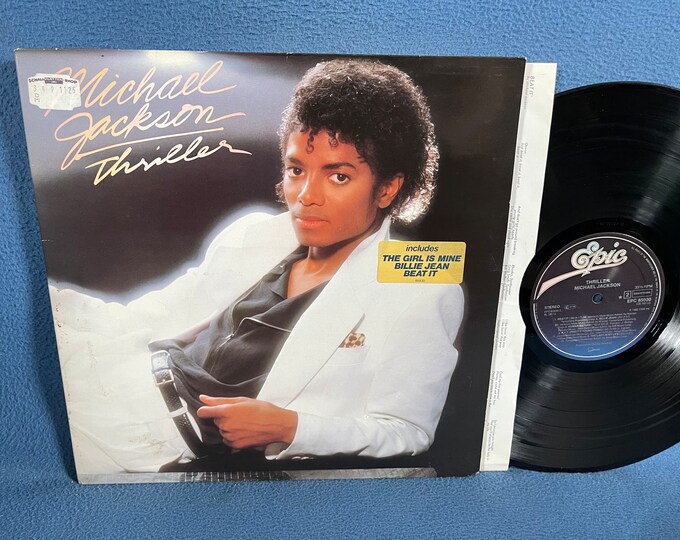 Vintage, Michael Jackson thriller Vinyl LP, Record Album, Original First Press, Beat It, Billie