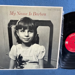 Vintage, Barbra Streisand - &quot;My Name Is Barbra&quot; Vinyl LP, Record Album, 1965 2-Eye Original First Press, I&#39;ve Got No Strings, My Man