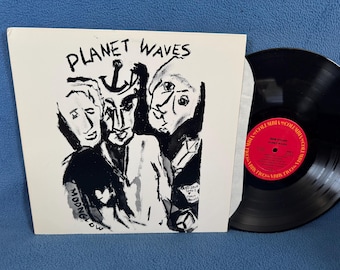 RAR, Vintage, Bob Dylan with The Band - "Planet Waves" Vinyl LP Plattenalbum, 80's Press, Folk Rock Country