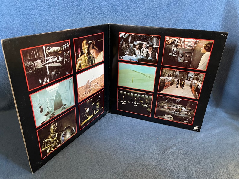 RARE, Vintage, Star Wars John Williams, Original Film Score, Movie Soundtrack, Vinyl 2 LP Set, Record Album, Imperial March, A New Hope image 3