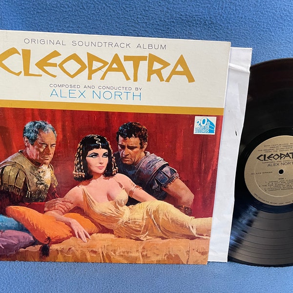 Vintage,  "Cleopatra" Original Soundtrack, Vinyl LP, Record Album, Alex North, Elizabeth Taylor, Rex Harrison, Joseph L. Mankiewicz