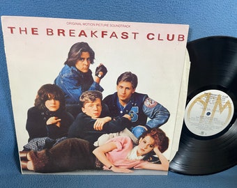 RARE, Vintage, "The Breakfast Club" - Original Soundtrack, Vinyl LP Record Album, Brat Pack, John Hughes, Keith Forsey, Simple Minds