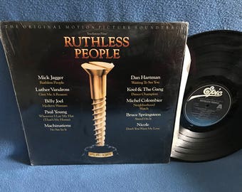 Vintage, Ruthless People - "Original Soundtrack" Vinyl LP Record Album Original First Press, Billy Joel, Bruce Springsteen, Luther Vandross