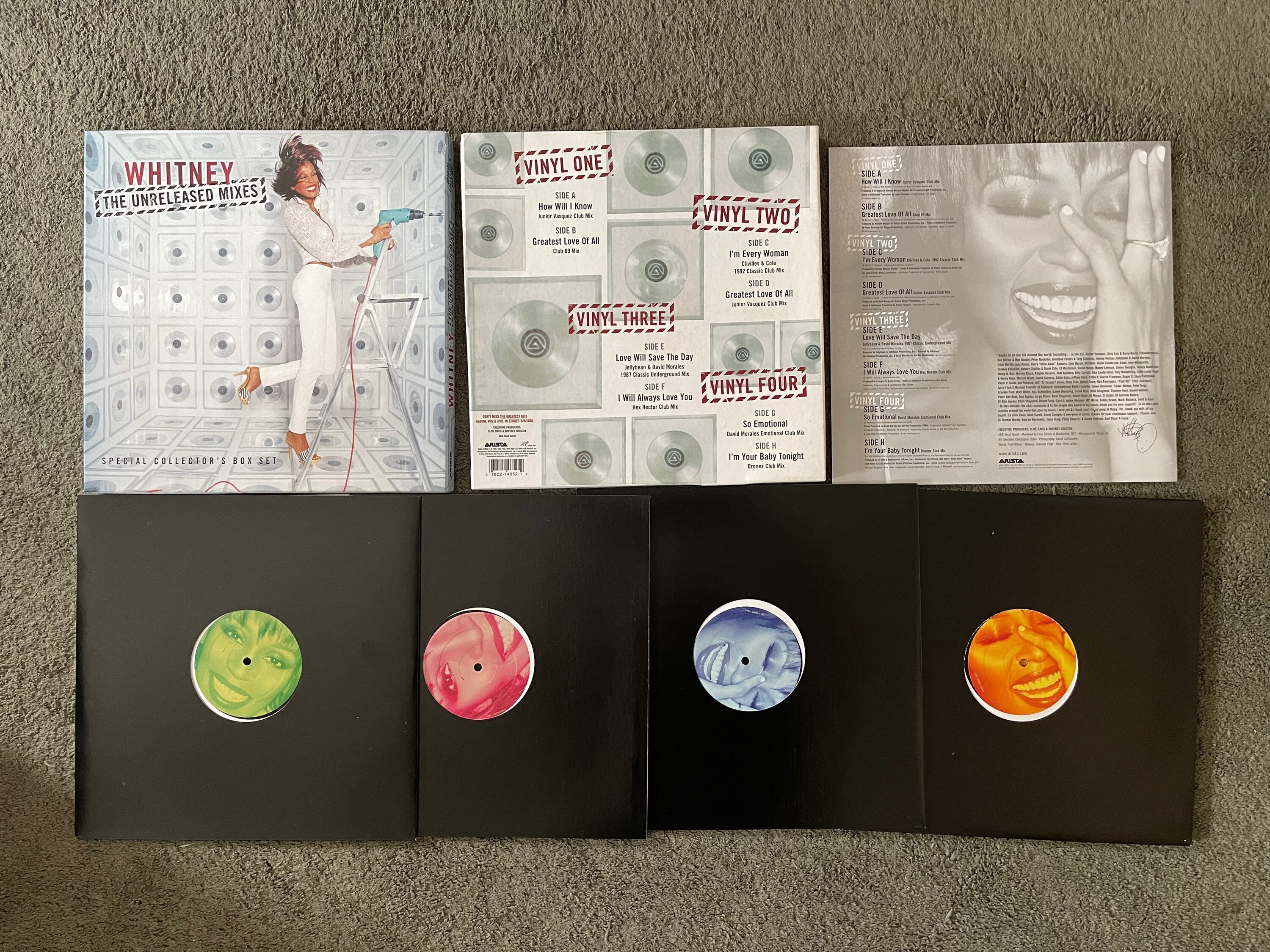 WHITNEY THE UNRELEASED MIXES BOX SET 4LP