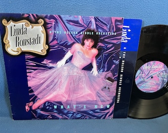 Vintage, Linda Ronstadt, "What's New" Vinyl LP Record Album, Original 1983 First Press In Shrink, Country, Jazz Pop, I've Got A Crush On You