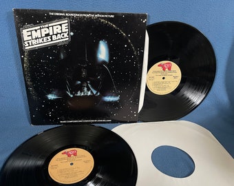 RARE, Vintage, "Star Wars: The Empire Strikes Back" John Williams, Original Film Score, Movie Soundtrack, Vinyl 2 LP Set, Record Album,