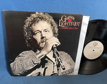 Vintage, Gordon Lightfoot, "Dream Street Rose" Vinyl LP Record Album, Original 1980 First Press, Sea of Tranquility, Folk Rock, Country