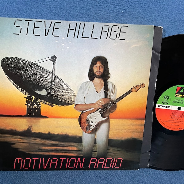 vintage, Steve Hillage, « Motivation Radio », LP vinyle, Album de disque, Original 1977 First Press, Hello Dawn, Light In The Sky, Prog Psych