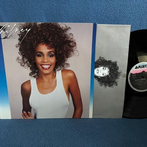 Vintage, Whitney Houston "Whitney" vinyl LP-album, origineel eerste druk uit 1987, soul R&B Diva, I Wanna Dance With Somebody Who Loves Me