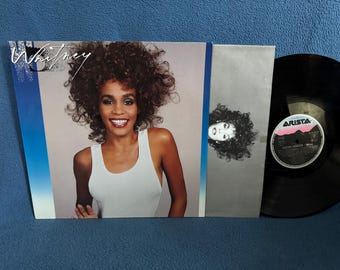 Vintage, Whitney Houston &quot;Whitney&quot; Vinyl LP Record Album, Original 1987 First Press, Soul R&B Diva, I Wanna Dance With Somebody Who Loves Me