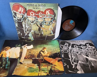 RARE, Vintage, The Who "Odds & Sods" Original 1974 First Press, Vinyl 2 LP Set Record Album w Book and Poster, Long Live Rock, Glow Girl