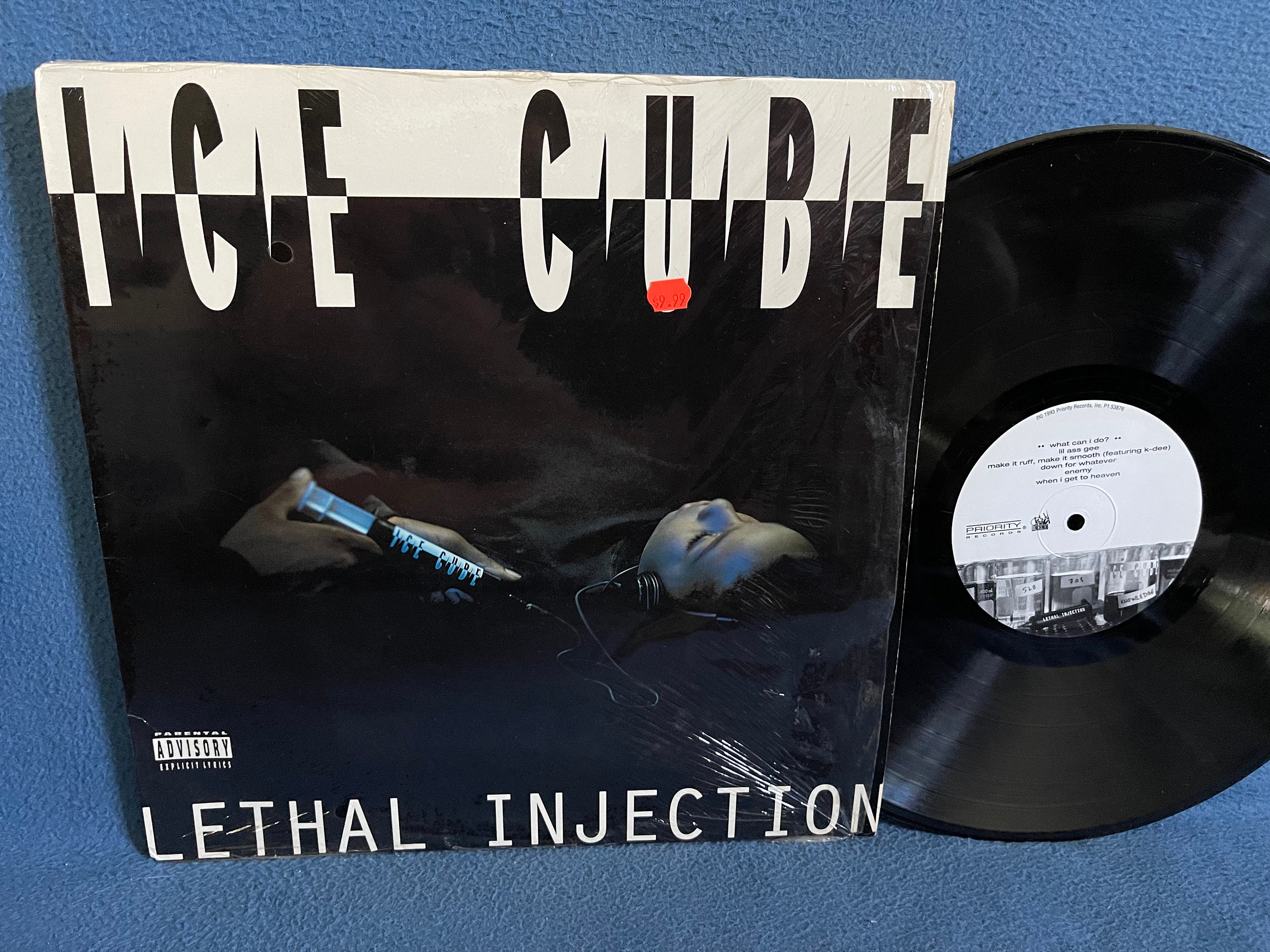 Ice Cube Signed War & Peace Vol. 1 Vinyl Record Album Cover (Beckett COA)