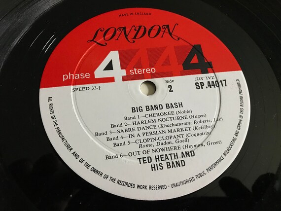 Vintage Ted Heath And His Music Big Band Bash Etsy 日本