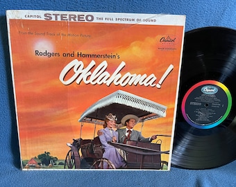 Vintage, "Oklahoma" Original Motion Picture Soundtrack, Vinyl LP, Record Album, Original First Press, Rodgers And Hammerstein Musical