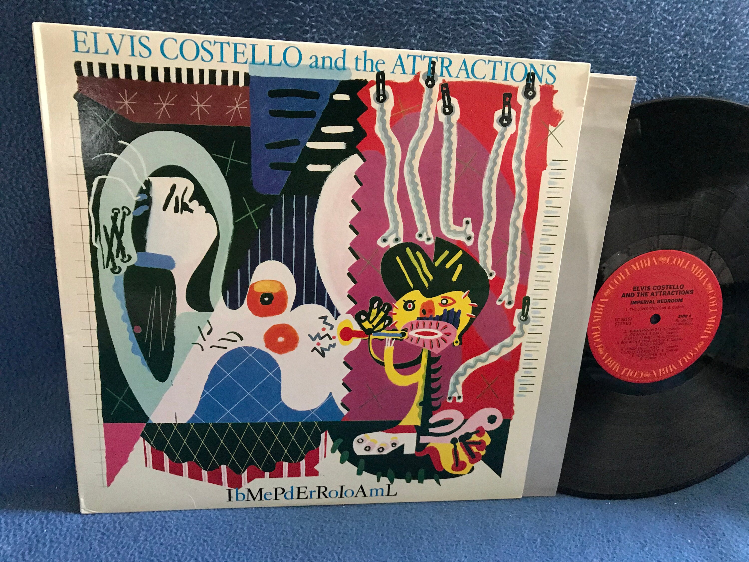 Vintage Elvis Costello The Attractions Imperial Bedroom Original 1982 Press Vinyl Lp Record Album Town Cryer Beyond Belief