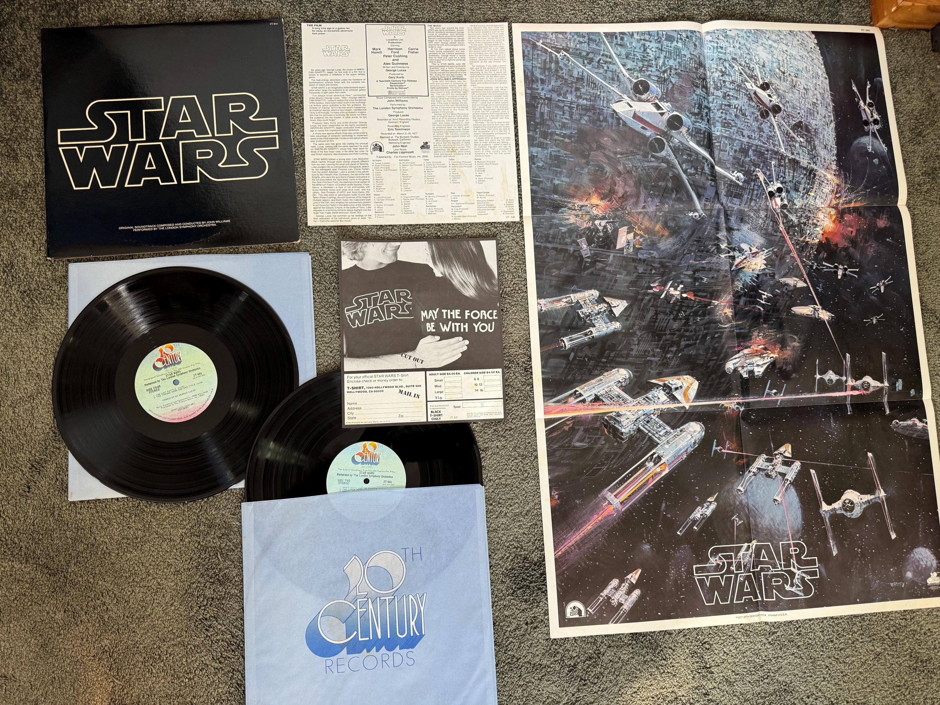 希少、ヴィンテージ、「スターウォーズ」ポスター付き、ジョン
