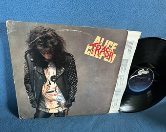 RARE, Vintage, Alice Cooper - "Trash" Vinyl LP, Record Album, Original First Press, Poison, Bed Of Nails, House OF Fire, Hard Rock, Metal