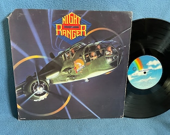 Vintage, Night Ranger "7 Wishes" Vinyl LP, Record Album, Original First Press, Sentimental Street, This Boy Needs to Rock, Goodbye, Arena