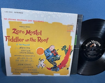 Vintage, Zero Mostel, "Fiddler On The Roof" - Original Soundtrack, Vinyl LP, Record Album, In Shrink, Original Cast, Don Walker, Jerry Bock