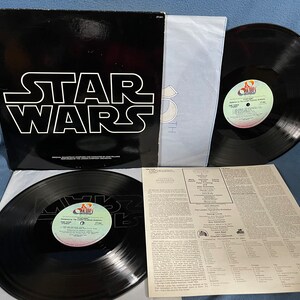 RARE, Vintage, "Star Wars" John Williams, Original Film Score, Movie Soundtrack, Vinyl 2 LP Set, Record Album, Imperial March, A New Hope