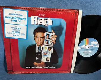 RARE, Vintage, "Fletch" Original Soundtrack, Film Score  Vinyl LP Record Album, Chevy Chase, The Fixx, Harold Faltermeyer, Stephanie Mills