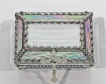 Crucifix 3X4 SILVER Treasure Box