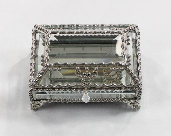 gift jewelry presentation box Crystal Box, Wedding Display, stained glass box, wedding ring presentation , BridesMaid, jewelry box, souvenir keepsake box, Display Box