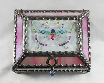 Jewel Encrusted Butterfly Treasure Box, jewelry box