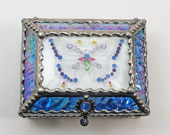 Jewel Encrusted Butterfly Treasure Box, jewelry box