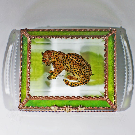 Leopard, Feline, Big Cat, Jewelry Box, Keepsake Box, African Wildlife