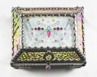 Jewel Encrusted Butterfly Treasure Box, jewelry box