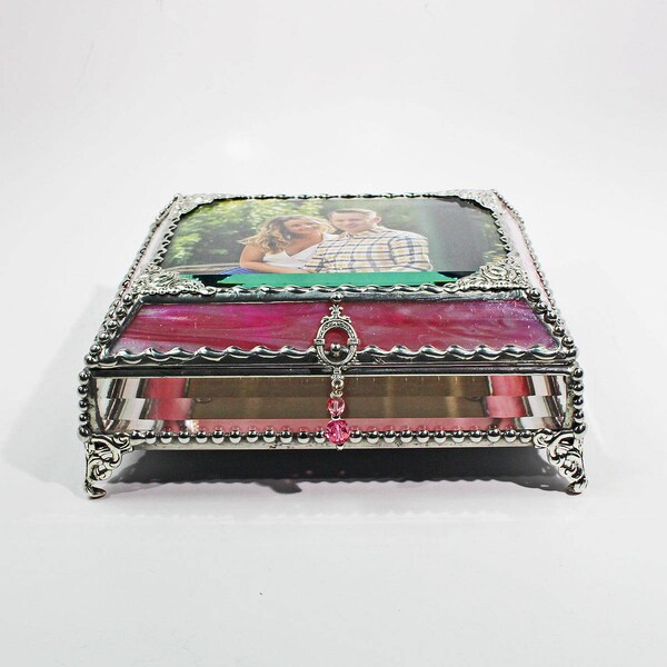 Photo Glass Jewelry Display Box - Treasure Box
