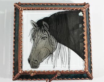 Horse Equine Jewelry Trinket Treasure Box