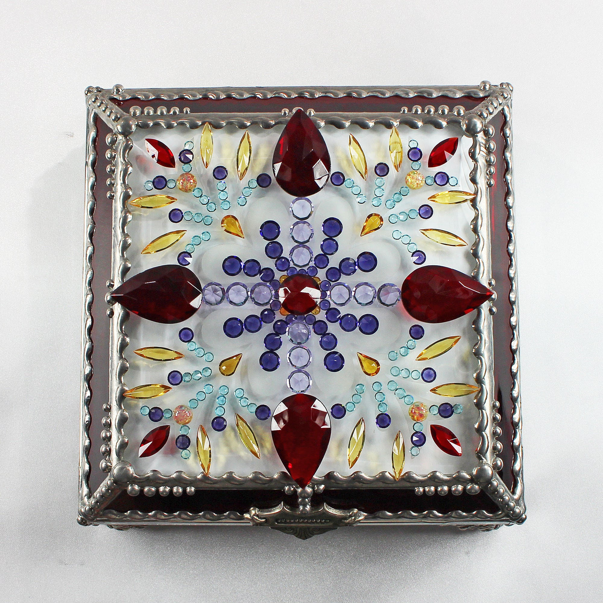 Glas Kristall Strass Jewel Crystal Box-STJECBO