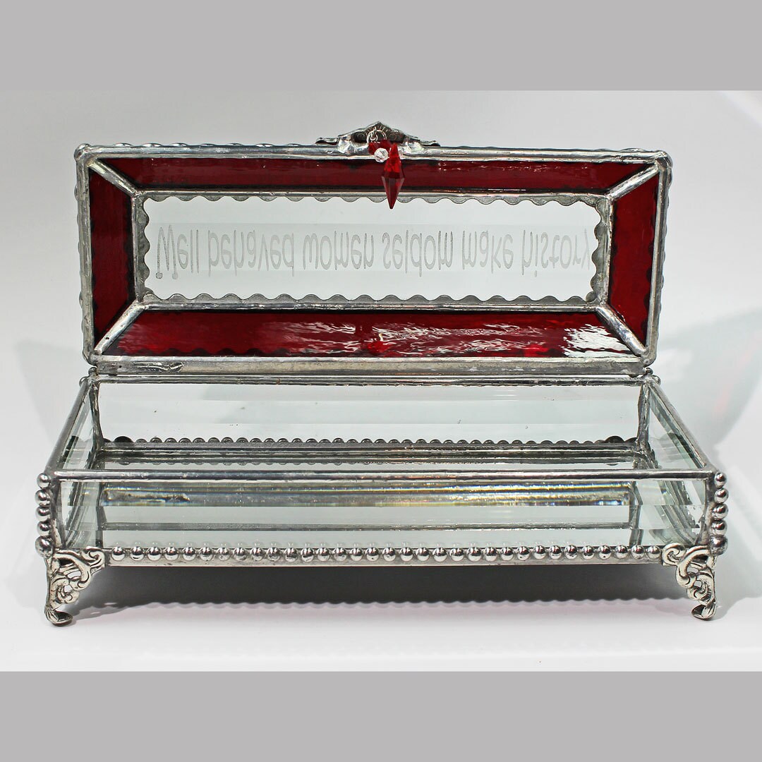 Treasure Box, Women, Stained Glass Box, Jewelry Box