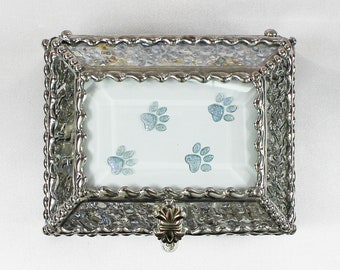 Paws, Canine, Puppies, Dogs, Jewelry Box, Faberge Style, Trinket Box