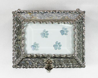 Paws, Canine, Puppies, Dogs, Jewelry Box, Faberge Style, Trinket Box