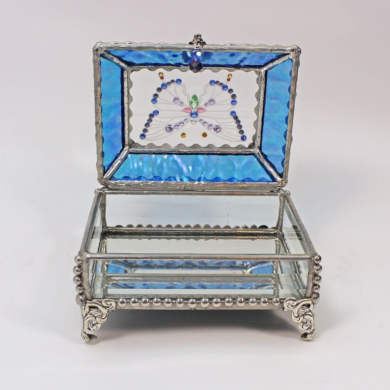 Jewel Encrusted Butterfly Treasure Box jewelry box